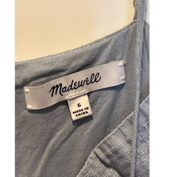 Madewell Dip-Dye Cami Pintuck Ruffle Dress - Picture 5 of 8